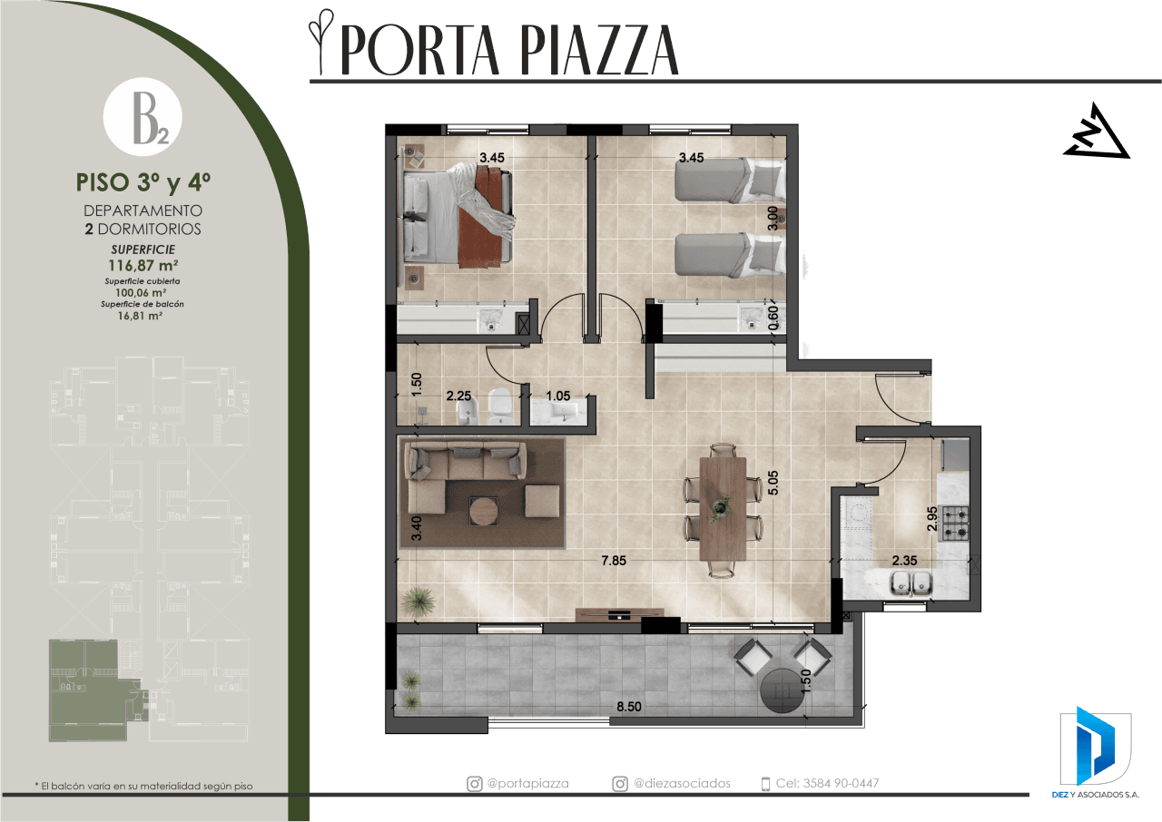 23019 - DEPTO B 3,4