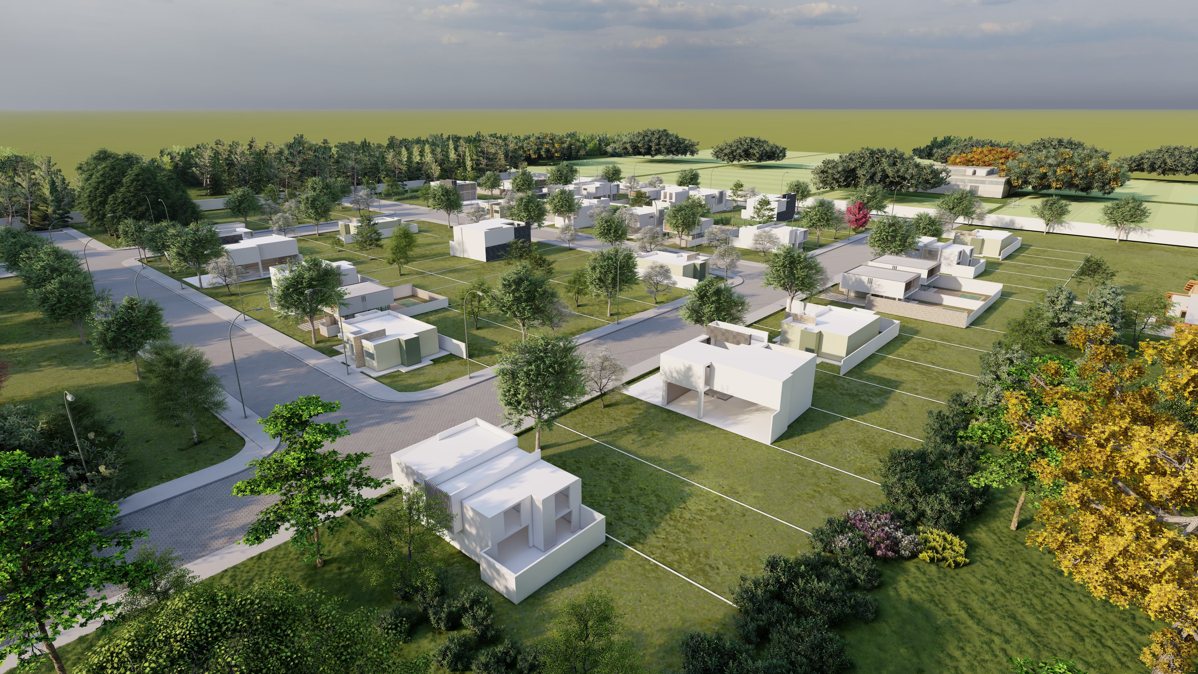render aéreo de Cantos del Norte