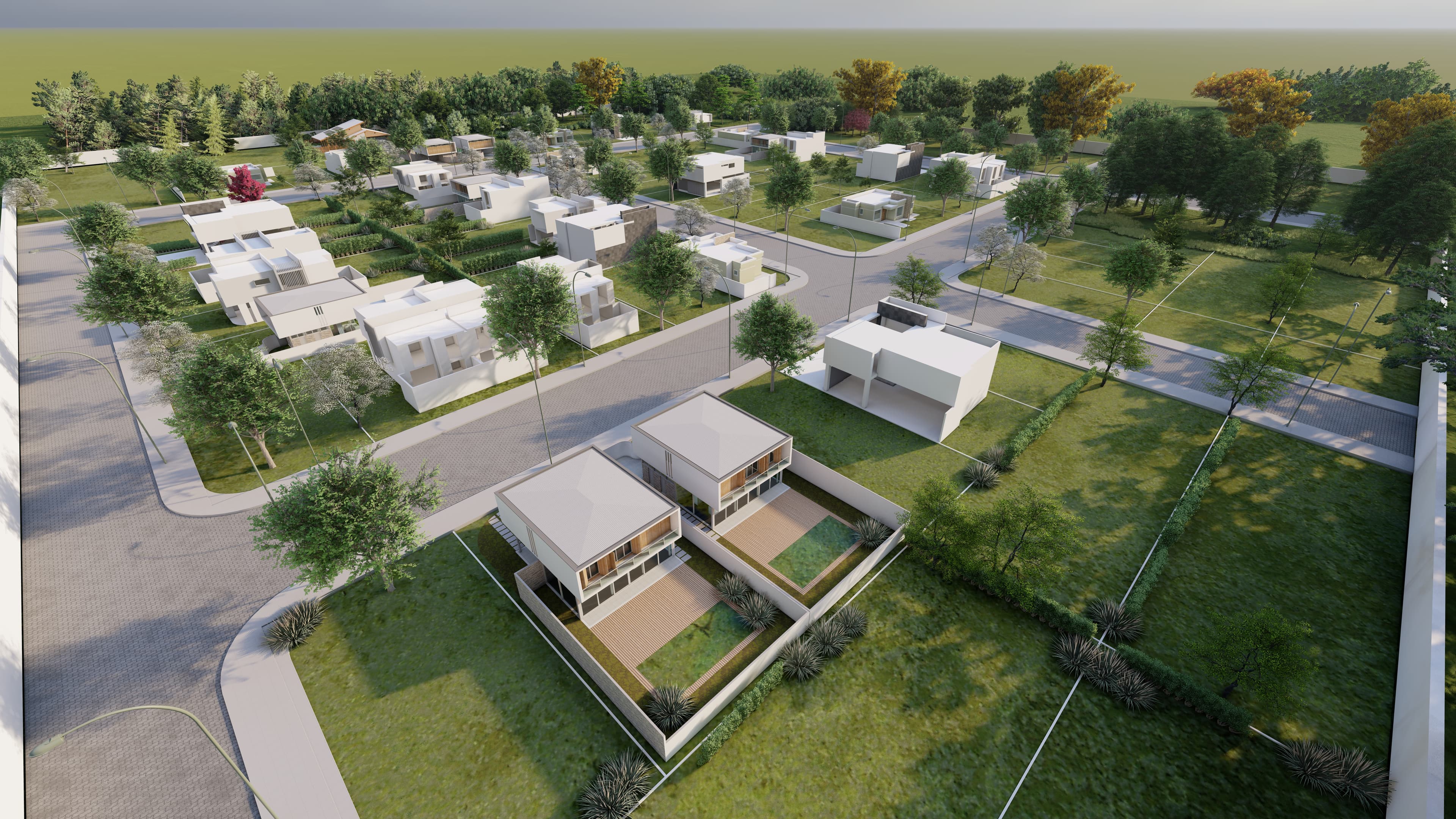 render aéreo de Cantos del Norte